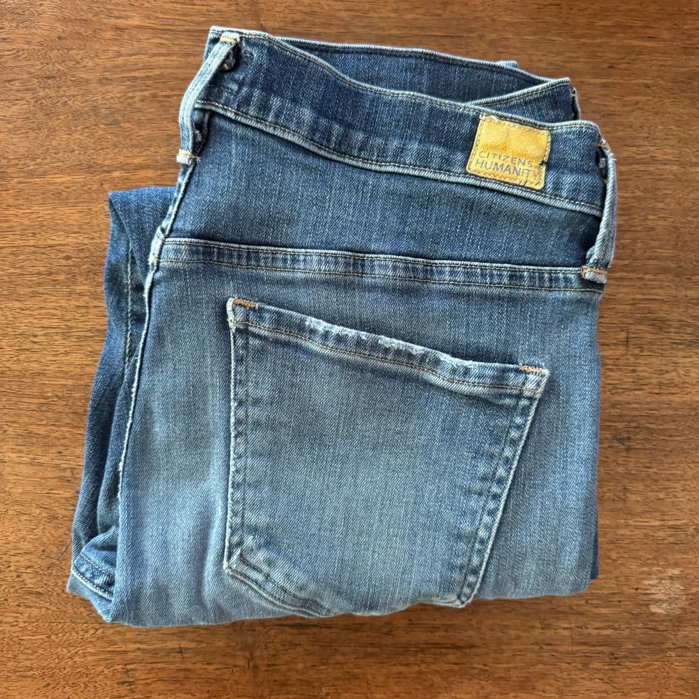 Citizens of Humanity The Principle Girlfriend Jeans Sz 28 Color Prussian Blue